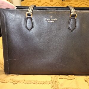 Kate Spade Black Saffiano Leather Laptop Work Bag